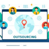 illustration vectorielle de l'outsourcing - outsourcer à Madagascar - Buro Services