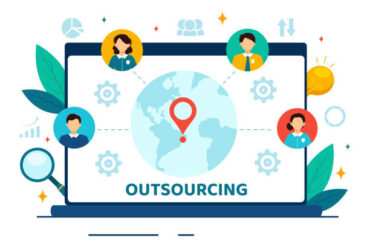 illustration vectorielle de l'outsourcing - outsourcer à Madagascar - Buro Services