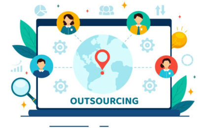 illustration vectorielle de l'outsourcing - outsourcer à Madagascar - Buro Services