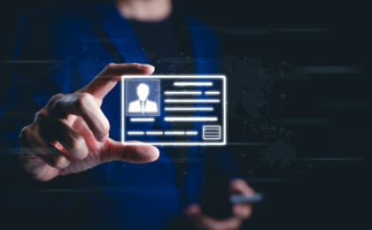 Concept de carte d'identité numérique - profils recherchés en portage salarial