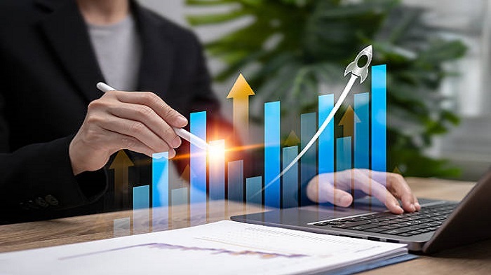 Concept d'investissement et de croissance des entreprises - contrat de portage salarial - Buro Services
