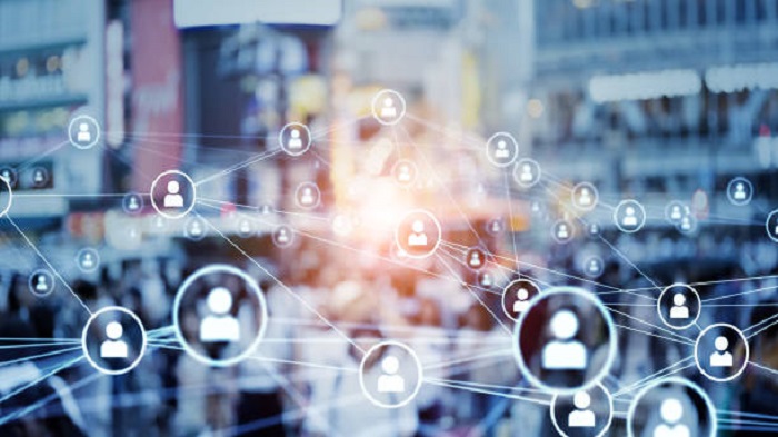Concept de réseau de communication entre personnes - guide portage salarial - Buro Services
